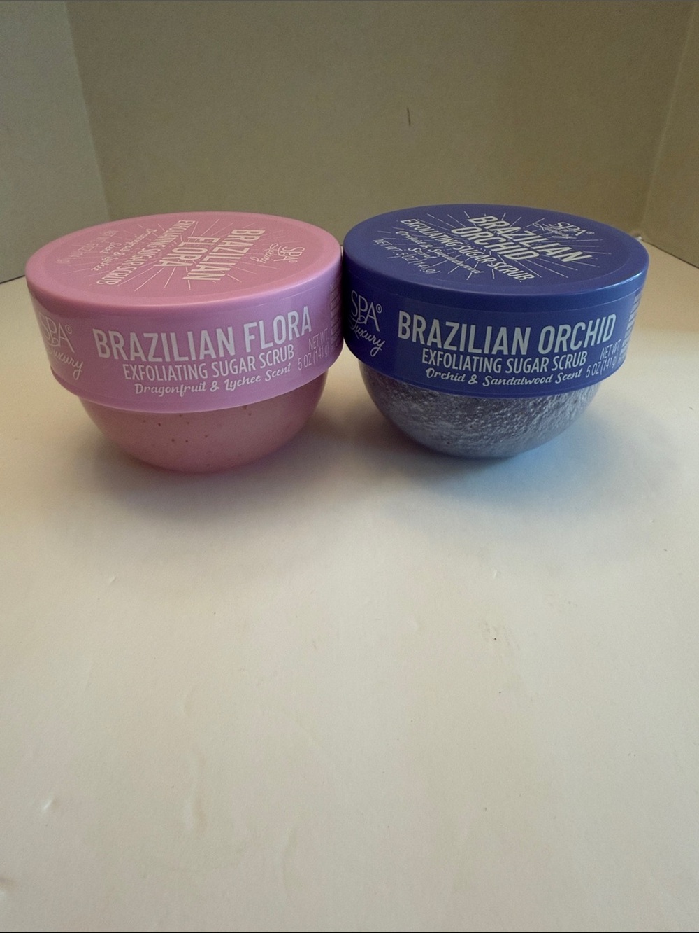 Spa Luxury Brazilian Flora or Orchid Exfoliating Sugar Scrub 5oz